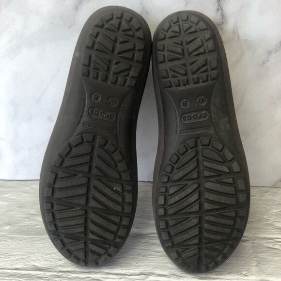 Crocs Mammoth Flats Womens Brown Ballet Fur Lined Shoes Size 8 - Picture 11 of 11